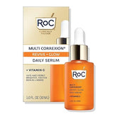 RoC Multi Correxion Revive + Glow 10% Active Vitamin C Serum for Face, Daily Anti - Aging Wrinkle and Skin Tone Skin Care Treatment, Brightening Serum , 1 Fluid Ounce - Showlu Well Nation Store